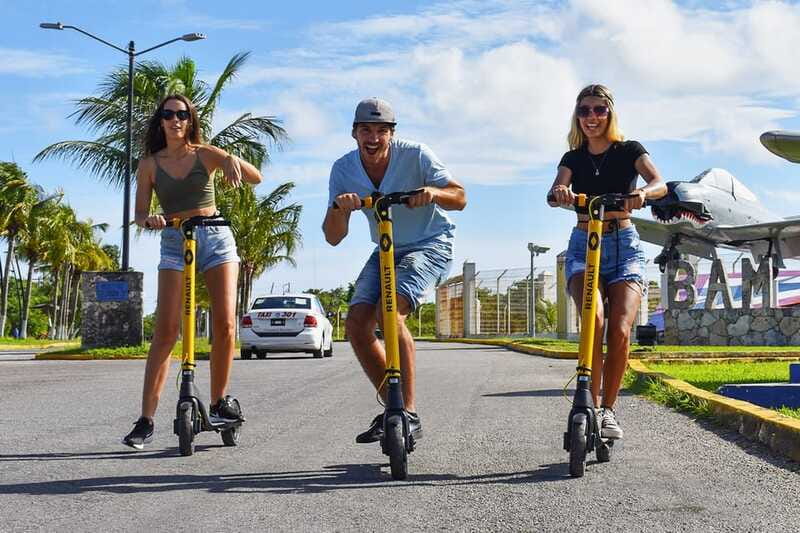 Cozumel: Clear Boat and Electric Scooter Ride - Main Avenue Scooter Ride: Views, Then Straight to the Clear Boat