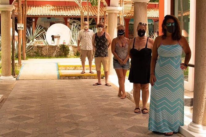 Cozumel Jeep Adventure to Jade Caverns with Lunch and Snorkel - El Cedral: jungle road into a real town center