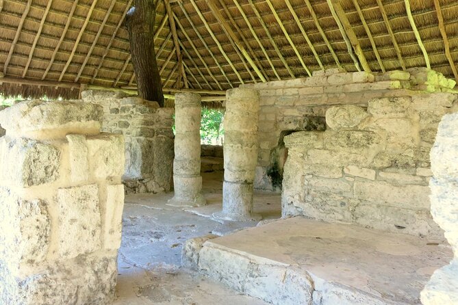 Cozumel Mayan Ruins and Beach Break - Playa Casitas: sea-side ruins and the two-cultures church
