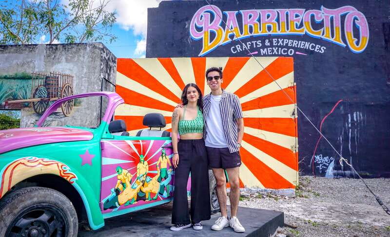 Cozumel: Mexican Lucha Libre Experience! Classic Package - The included welcome margarita and the pre-show vibe