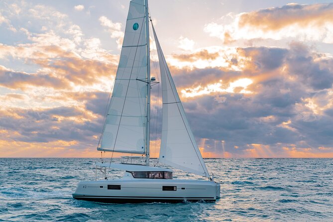Deluxe Private Boats - 40 ft Catamaran - Stop 1: Your Cozumel time with snorkel + on-board gourmet lunch