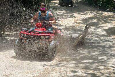Jade Caverns and Mayan Village Cozumel ATV TOUR - Jade Cenote Stop: 60-Million-Years Old, Then the 20-Foot Jump